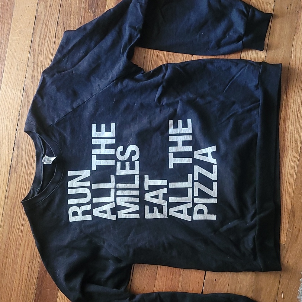 Run Pizza crew neck sweater